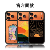 外壳高级感小众磁吸2025网红爆款 CALG油画大山日出日落适用苹果手机壳iphone11 17promax新款