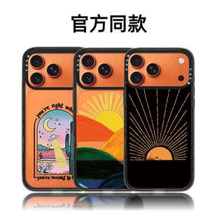 CALG油画大山日出日落适用苹果手机壳iphone11 12 13 14 15 16 17promax新款外壳高级感小众磁吸2025网红爆款