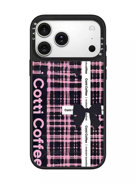 CALG格纹蝴蝶结Cotti Coffee适用苹果手机壳iphone13 14 15 16 17promax新款外壳高级感小众磁吸2025网红爆款