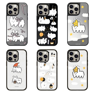 CALG右手超人快乐狗狗云朵适用苹果手机壳iphone13 14 15 16 17promax新款外壳高级感小众磁吸2025网红爆款