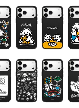 CALG磨砂黑matsui可爱小狗适用苹果手机壳iphone13 14 15 16 17promax新款外壳高级感小众磁吸2025网红爆款