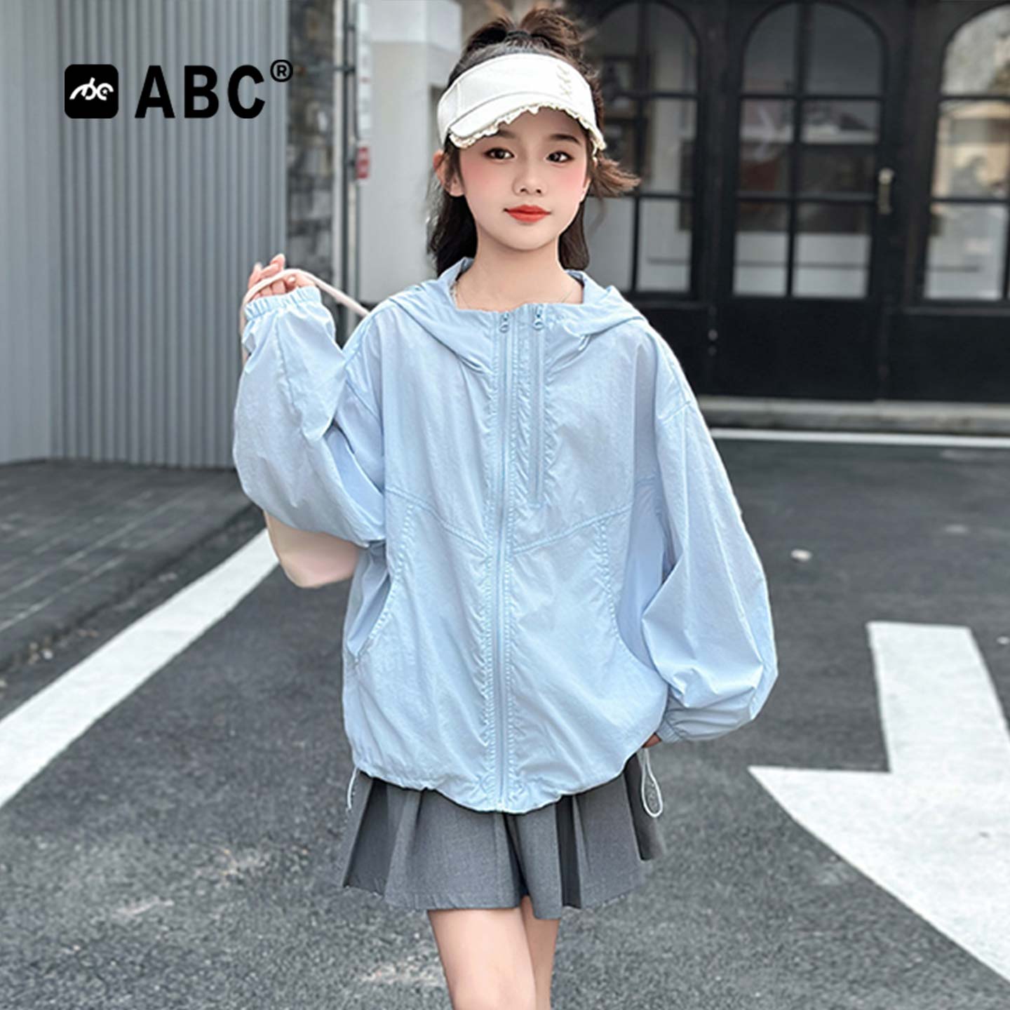 ABC女童夏季透气防晒衣6-12岁