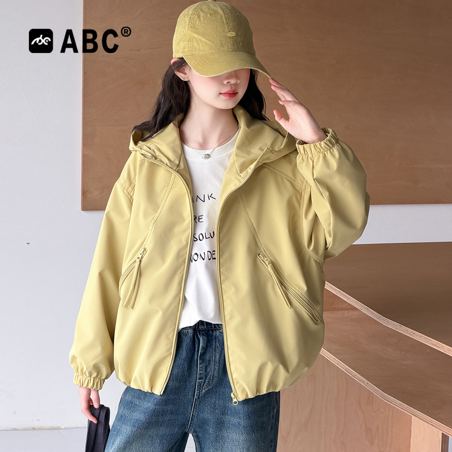 ABC女童春秋外套2026新款韩系图片