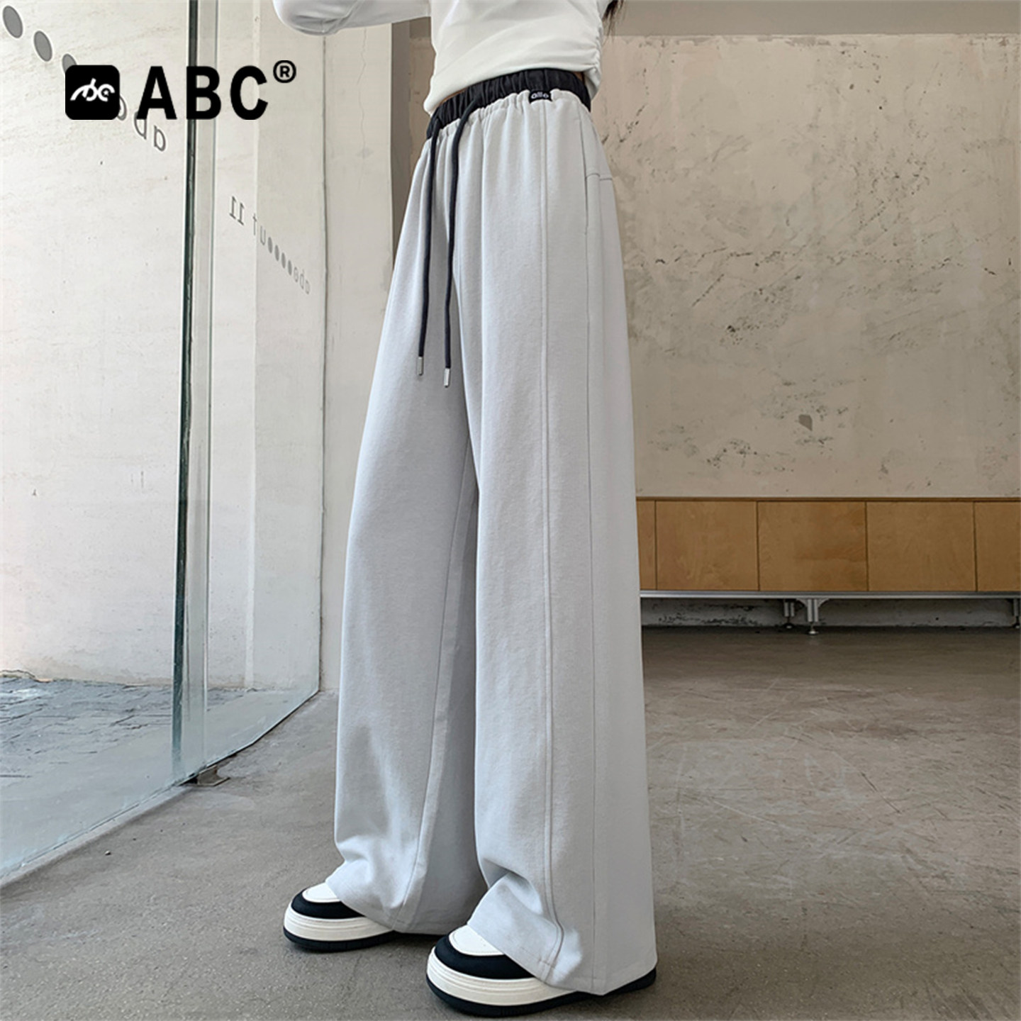 ABC女童春秋新款直筒运动卫裤