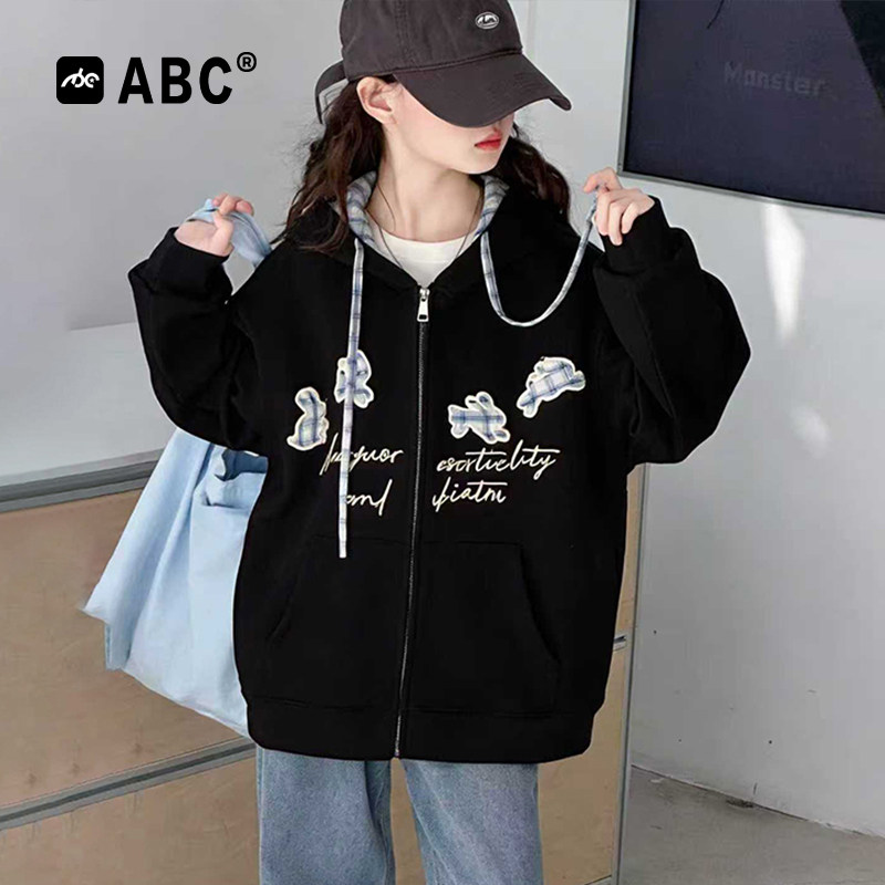 ABC女童春季连帽外套中大童上衣
