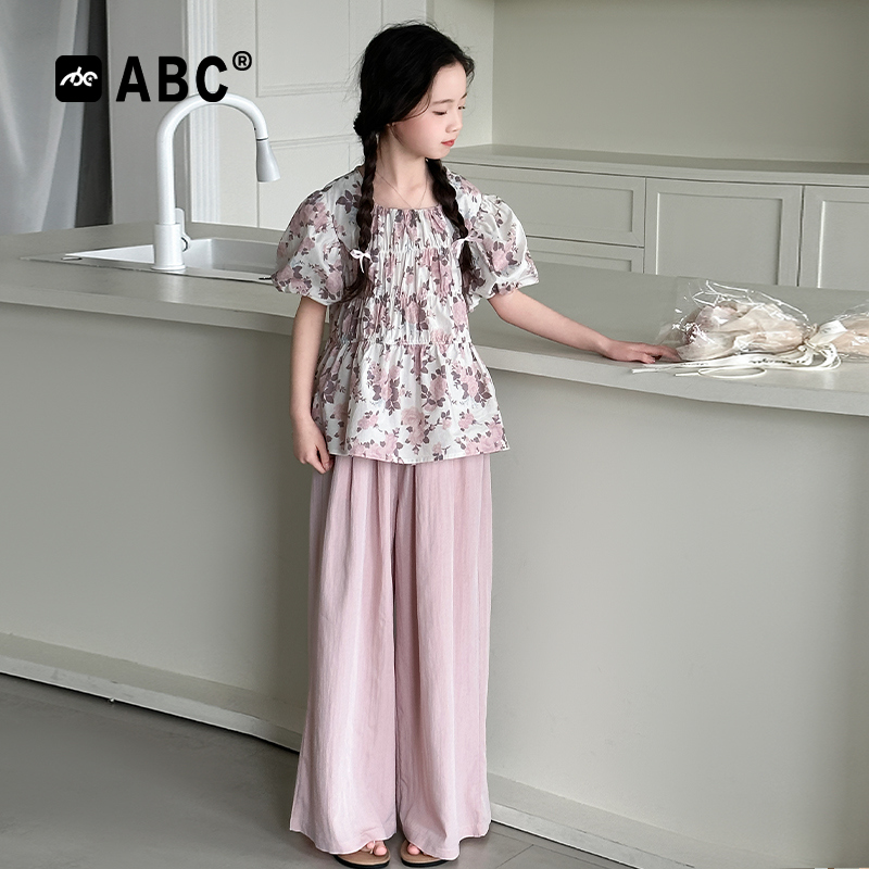 ABC品牌童装女童套装夏款