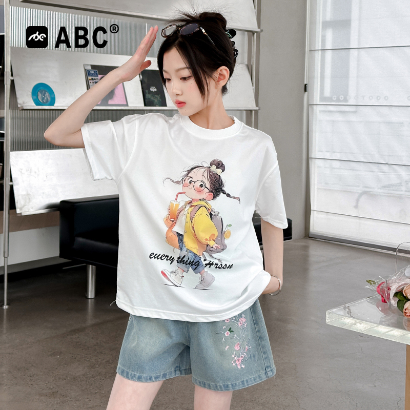 女童夏季套装2025新款