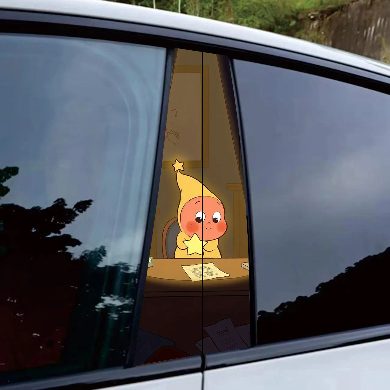 可爱星星人汽车中柱贴纸车窗个性创意贴彩绘装饰贴画B柱防划痕贴,汽车用品/电子/清洗/改装,汽车装饰贴/反光贴,淘宝优惠券,粉丝福利购,淘宝优惠卷