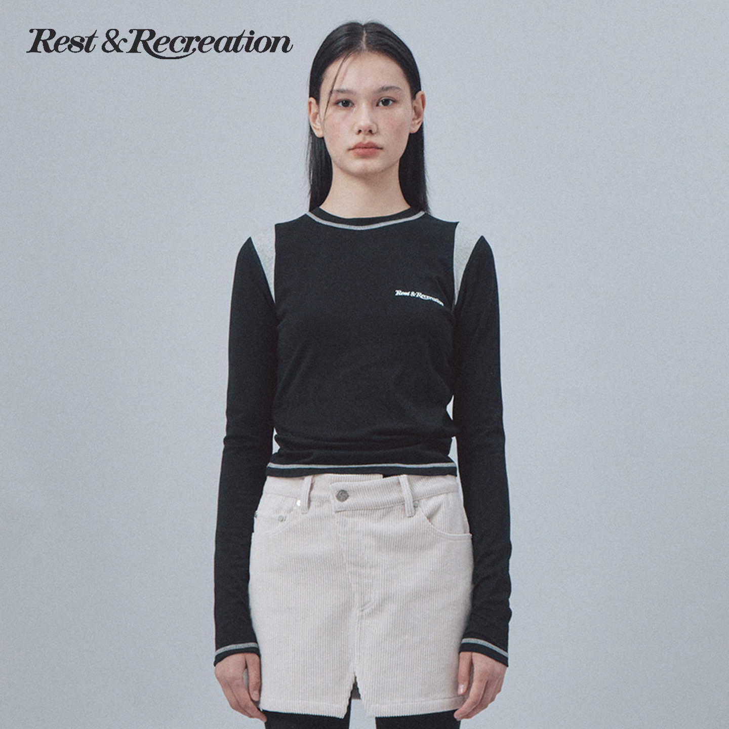 RestandRecreation刺绣修身T恤