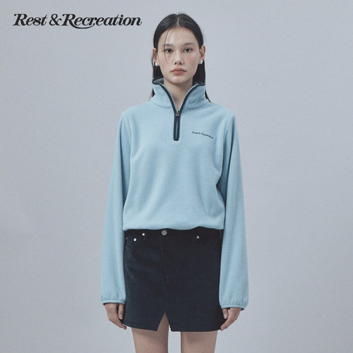 RR摇粒绒立领套头长袖卫衣