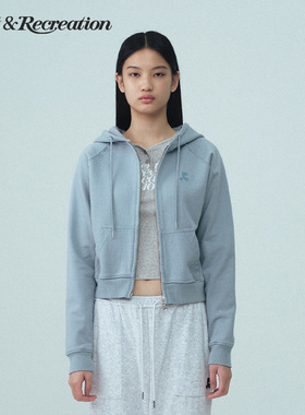 【明星同款】RestandRecreation2025RR双向拉链连帽外套男女同款