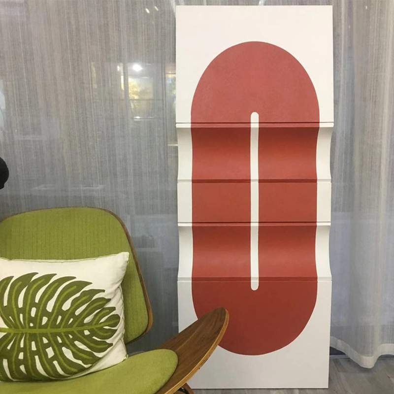 现代简约入门玄关装饰画立体抽象色块装置画北欧风餐厅艺术无框画图片