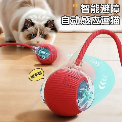 猫咪玩具自动逗猫球自嗨解闷智能