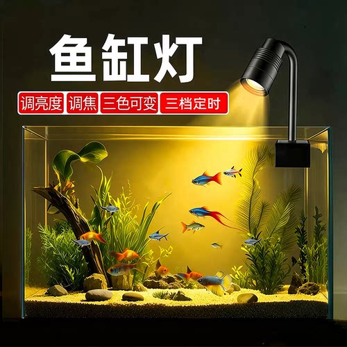 水族箱照明灯水草灯筒灯可变焦灯