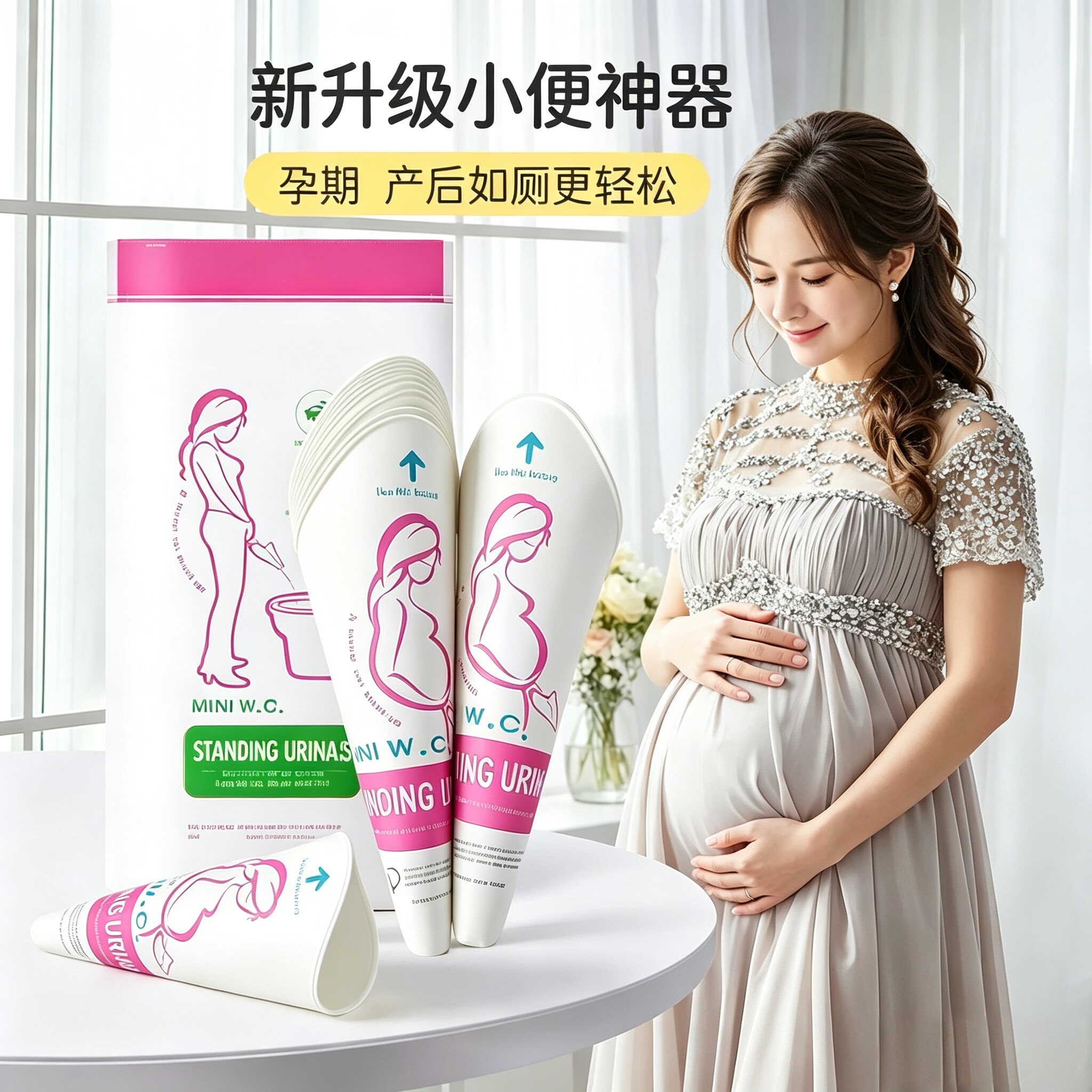 孕妇站立小便器上厕所神器女士