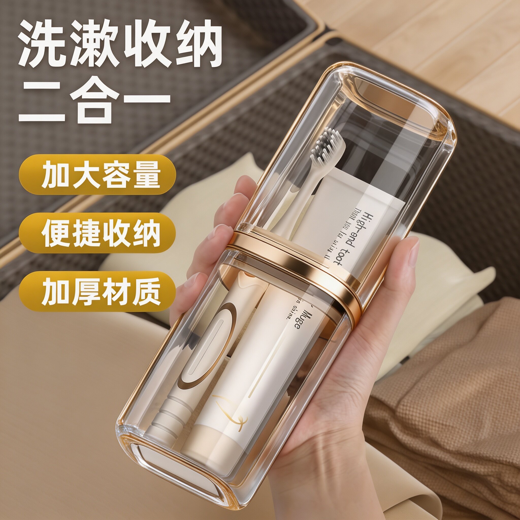旅行漱口杯便携式洗漱套装刷牙杯