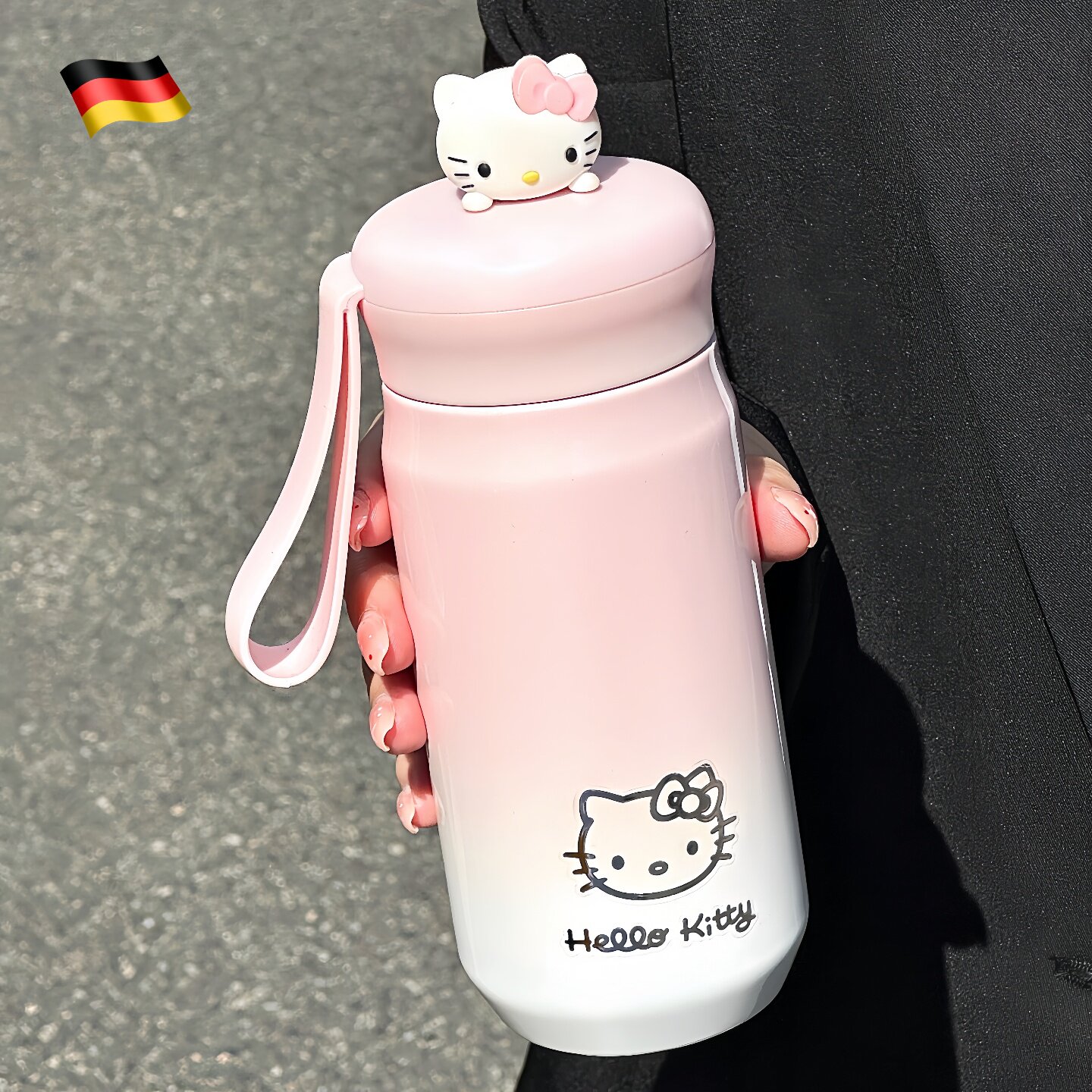 德国可爱保温杯女生高颜值2026新款hellokitty水杯学生便携小巧杯