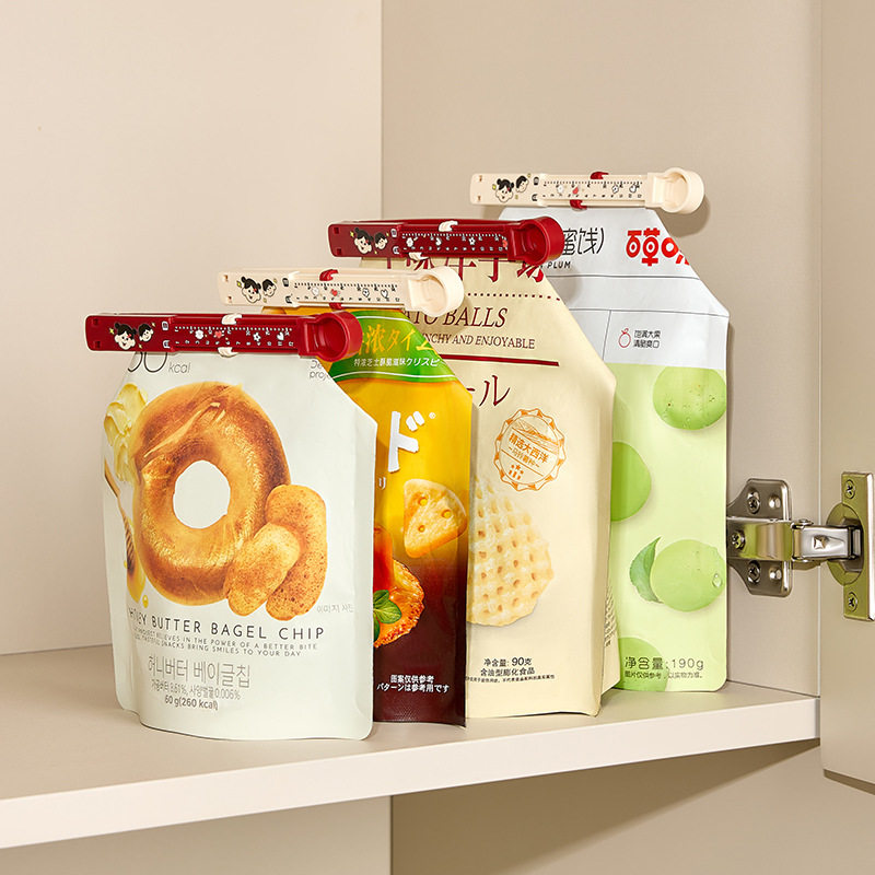 封口夹带日期刻度封口器食品密封夹夹袋密封夹子