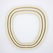 杨木团扇框架 木质古典团扇 异形框骨架 古风汉服宫扇框