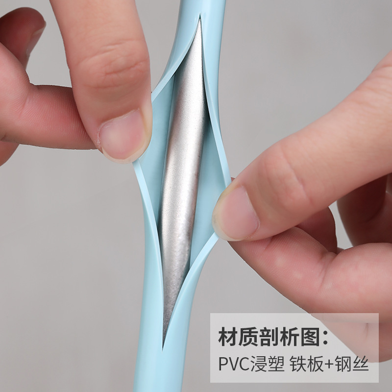 浸塑痕衣架衣服架子防滑晾衣架成人服装店衣挂 晒衣架儿童