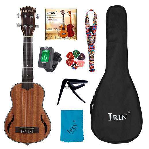 IRIN21寸桃花芯尤克里里可弹奏乐器小吉他含全套配件尤克里里