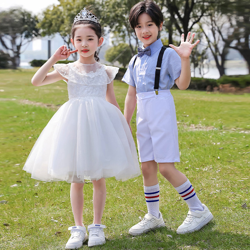 六一跳舞裙子幼儿园表演服公主裙女童蓬蓬裙儿童礼服大班毕业纱裙