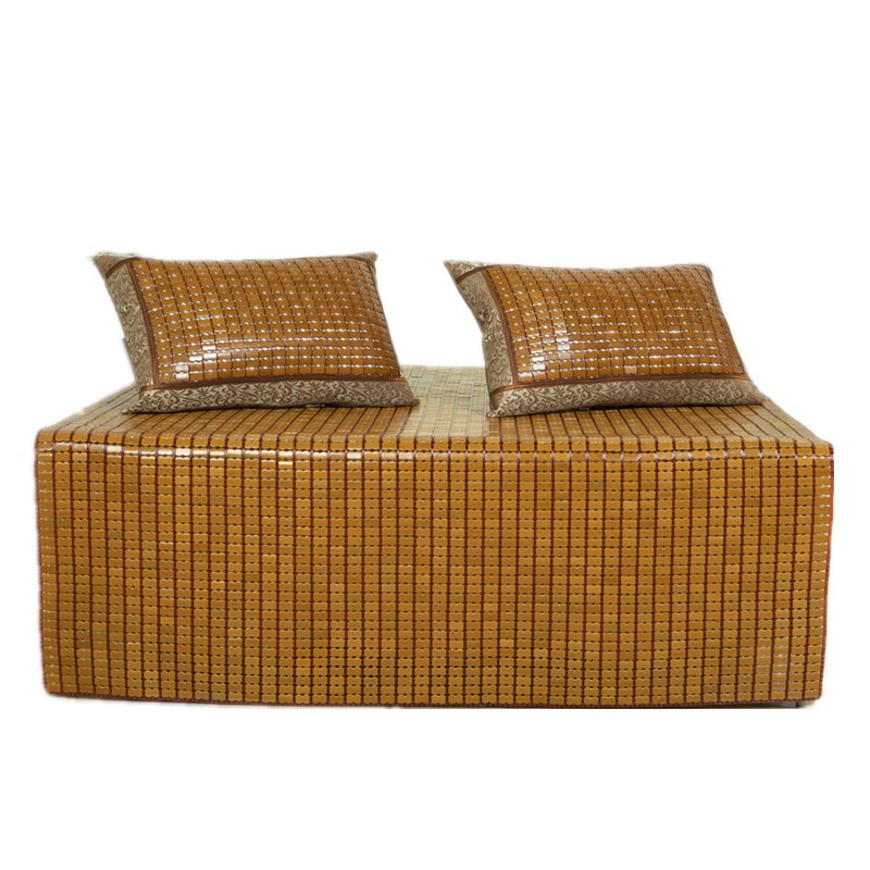 麻将凉席夏季1.5米折叠席碳t化竹块凉席1.8单双人1.2m学生床席子6