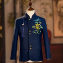 男童中国风主持演讲学生朗诵中山装 新中式 演出服 套装 儿童礼服西装