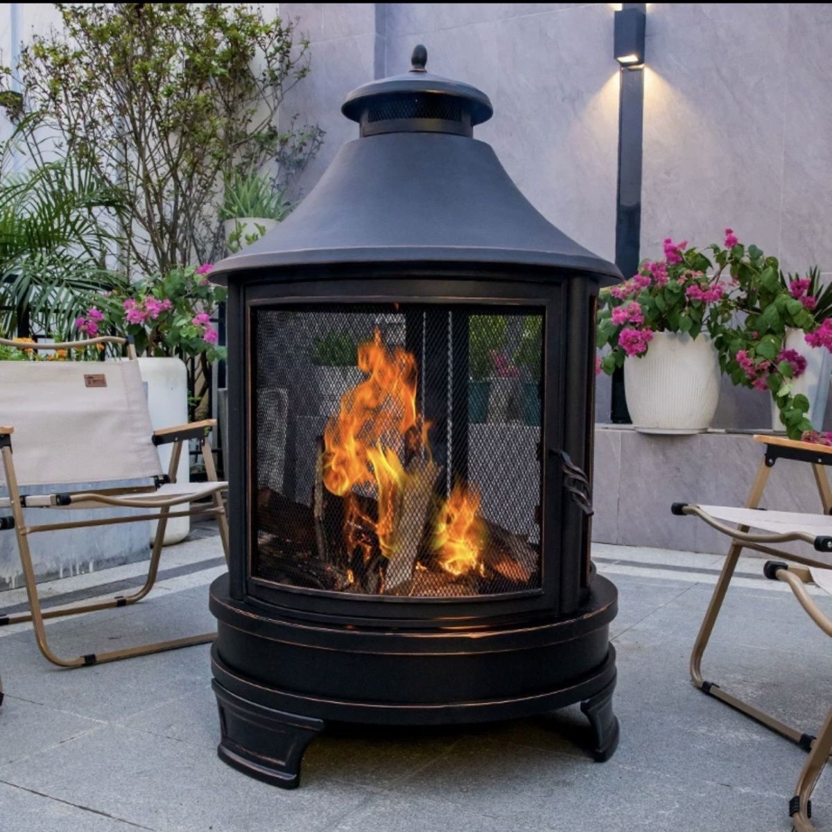 户外庭院烤火炉家用民宿