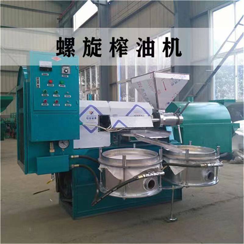 全自动螺旋榨油机花生菜籽大豆芝麻压油机商用中型生熟两用榨油机