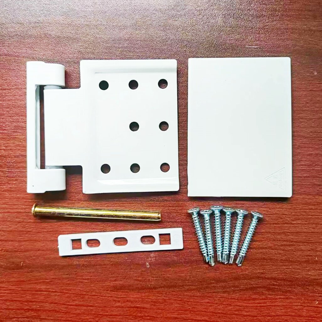 老式圆孔塑钢窗合页加厚打孔安装内外通用塑钢窗配件折叠平开门窗