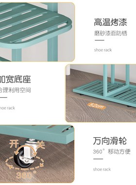 花架子客厅落地式可移动带轮202C4新款阳台置物架花盆架植物摆放