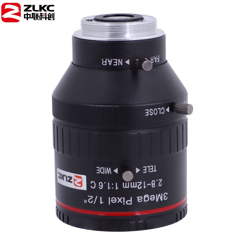 C口工业a变焦镜头2.8-12mm监控镜头广角视觉工业相机高清镜头现货