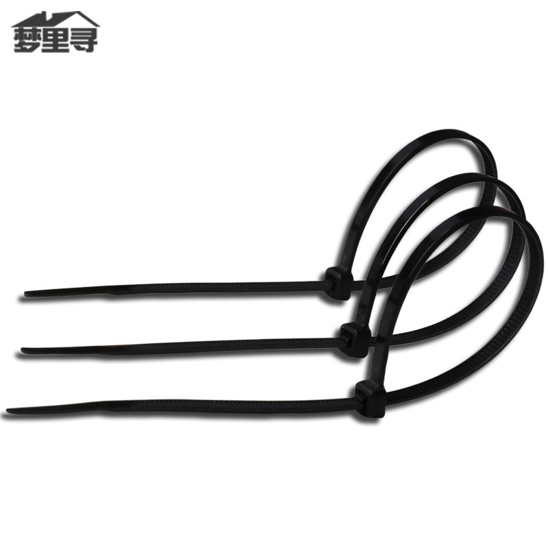 黑色固定塑料扎线带自锁式尼龙扎带5*350Hmm 200条/包 线束捆线带