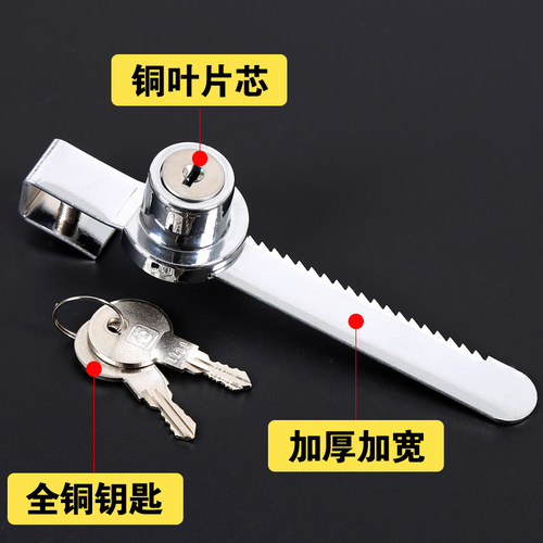 玻璃柜锁 商场展l示柜门锁单双门橱窗锁手机柜台锁双开玻璃酒柜锁