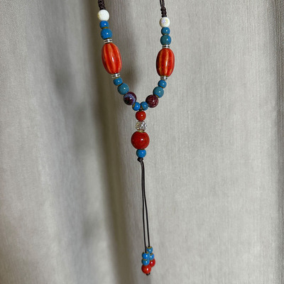 毛衣链秋冬大气高档高级感长款轻奢不掉色精致百搭设计感陶瓷项链