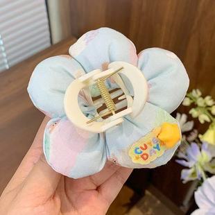 時尚 花花超仙立體花朵高級感少女后腦勺 混搭洋氣抓夾2025新款
