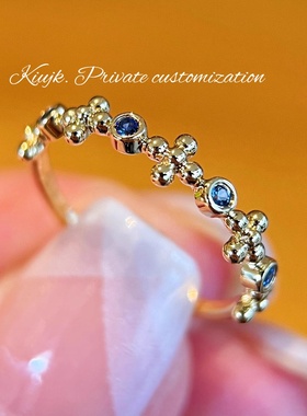 925纯银镶钻十字架戒指