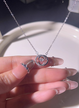 s925纯银跳动的心项链女轻奢小众