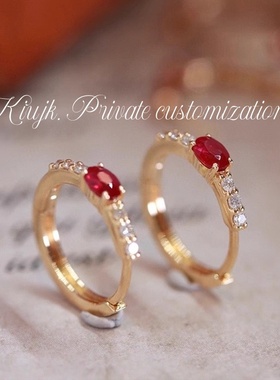 s925纯银ins风耳圈耳扣