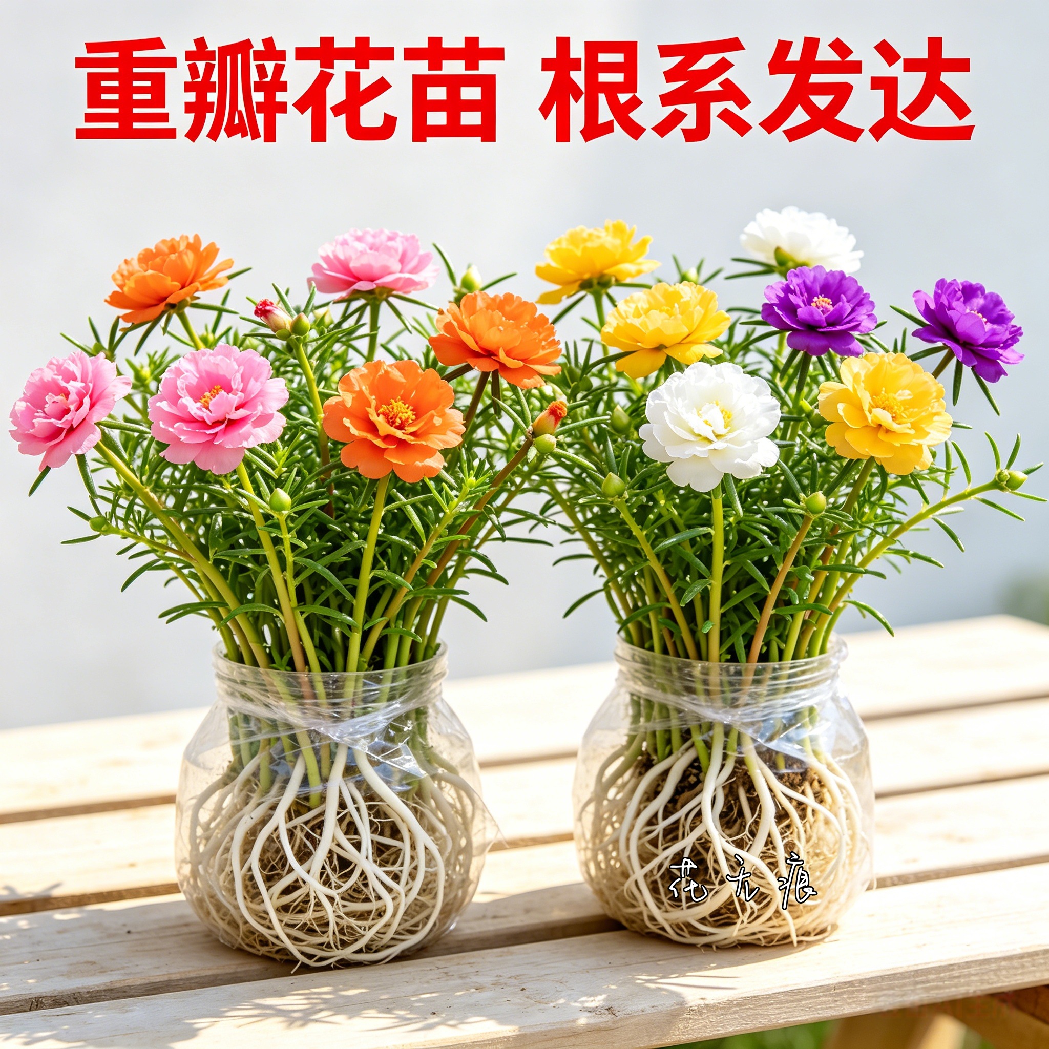 太阳花苗混色带根易开花