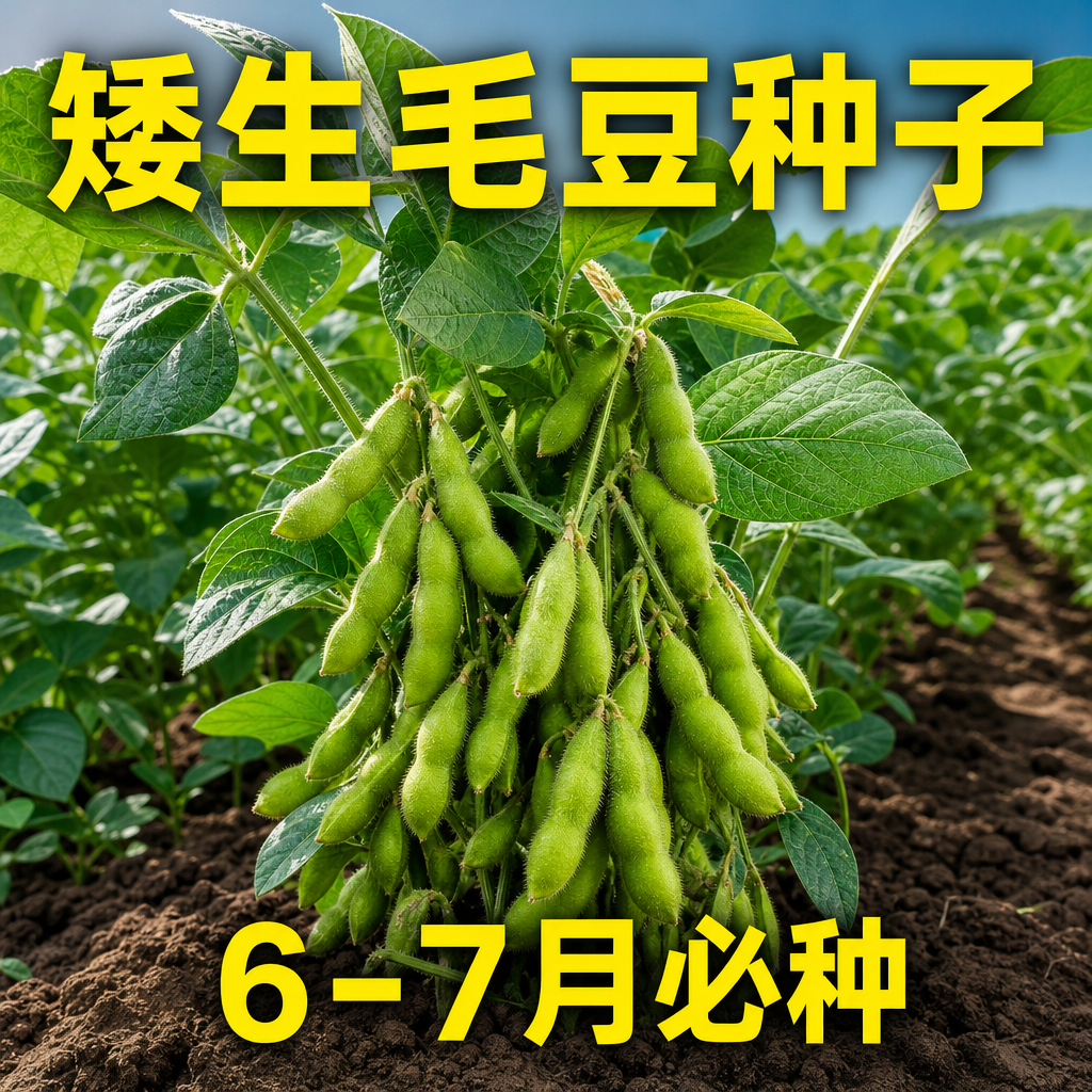 早熟高产抗病非转基因毛豆种子