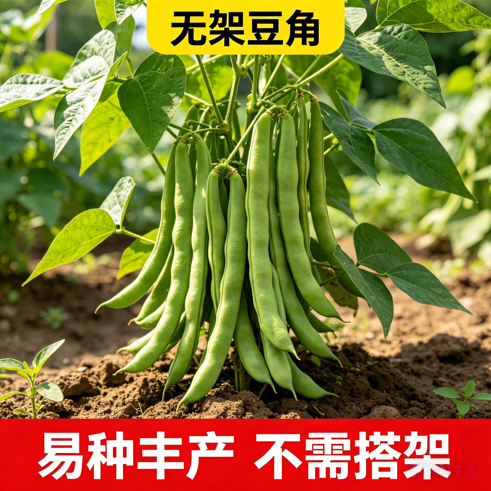 四季豆种子无筋不搭架阳台无豆荚