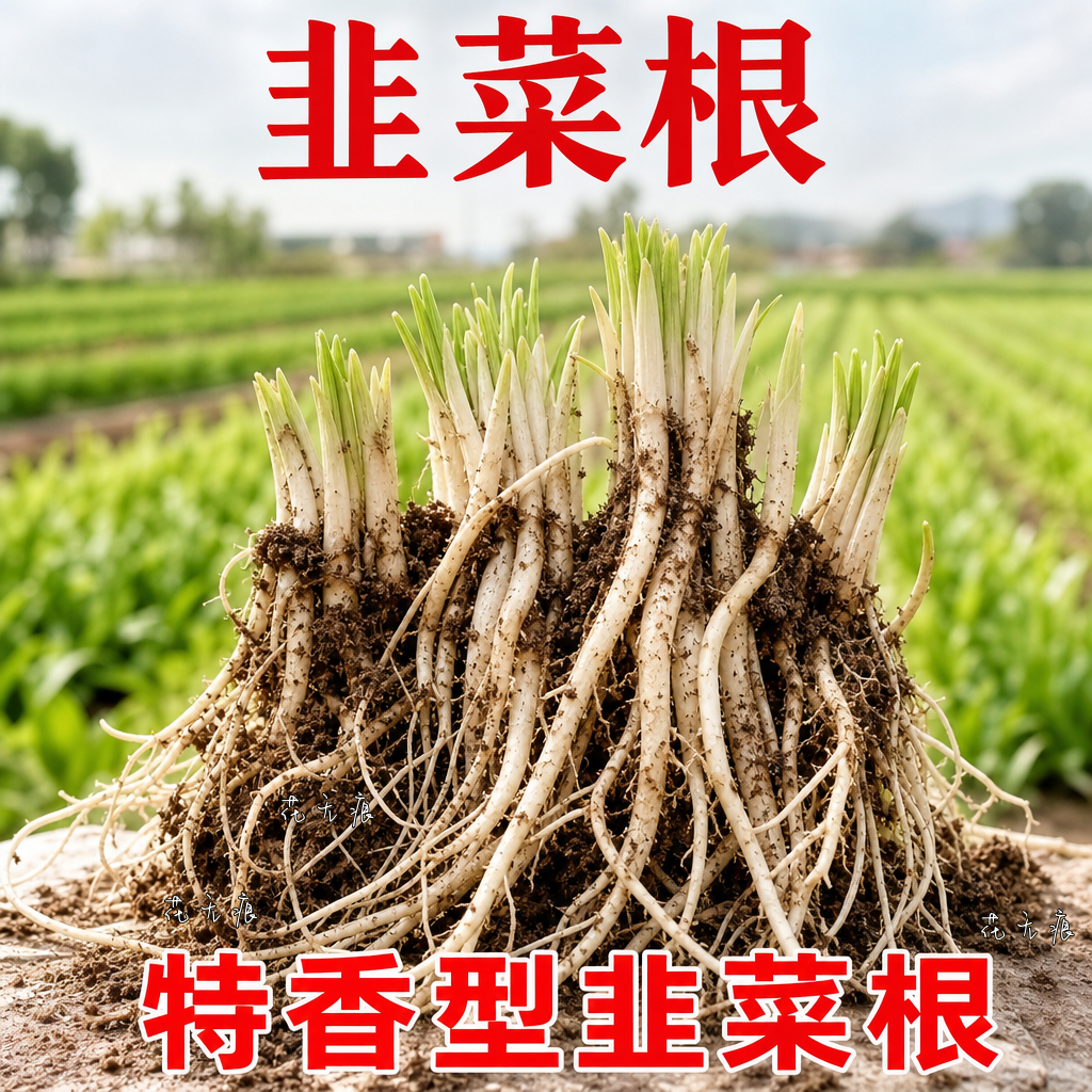 本地土老品种紫红根香韭菜苗