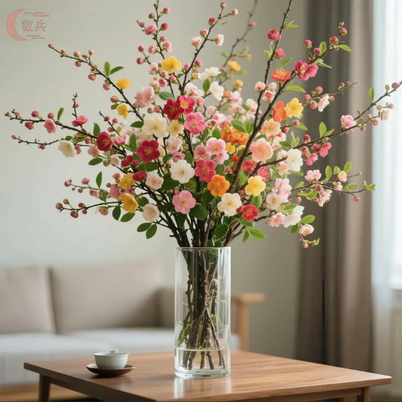 腊梅花鲜花水养鲜切花干枝蜡梅鲜花年宵花卉水培植物花束客厅摆设