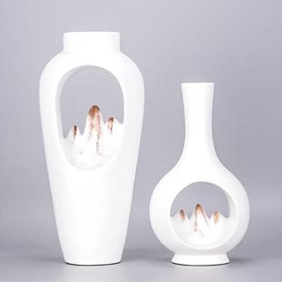 新中式后现代家居软装饰品创意客厅电视柜玄关摆设样板房风水摆件