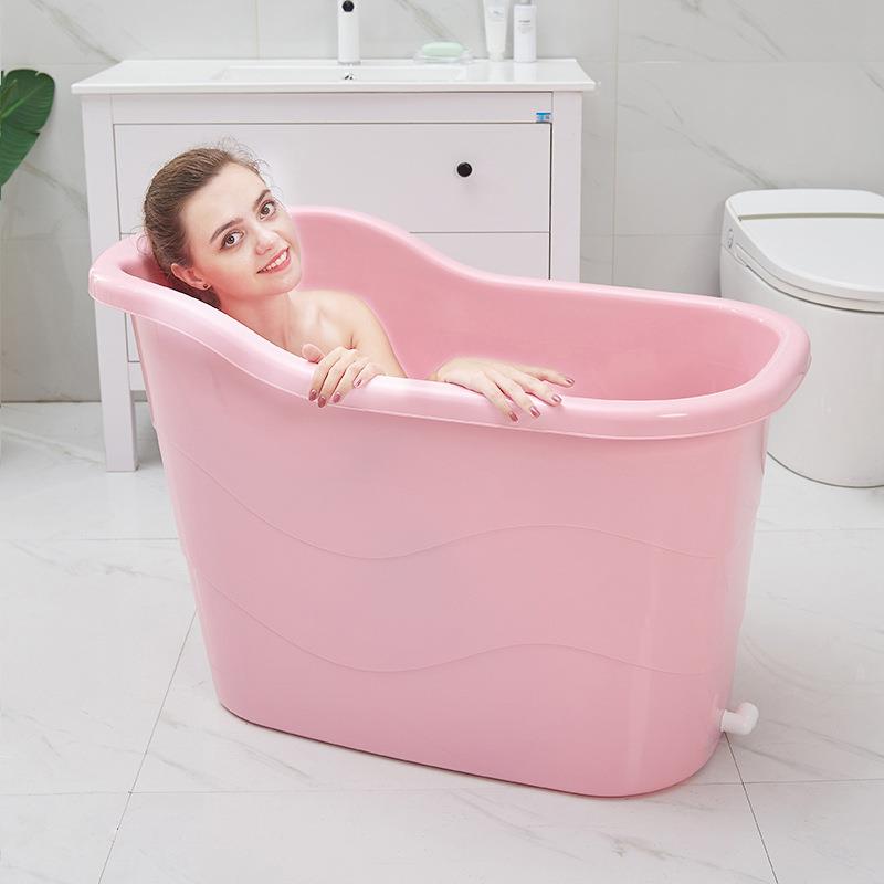 家用成人洗澡桶塑料儿童沐浴桶大号浴缸洗澡盆大人泡澡桶便携