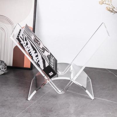 现代极简亚克力杂志架摆件样板房售楼部电视柜书房客厅装饰品摆设
