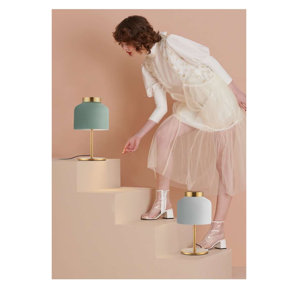 北欧风网红卧室床头铁艺Ins简约现代轻奢时尚床头小台灯