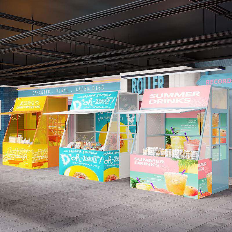 商场促销架活动摊位展示架景区网红集市摆摊架夜市铁艺货架摊位架